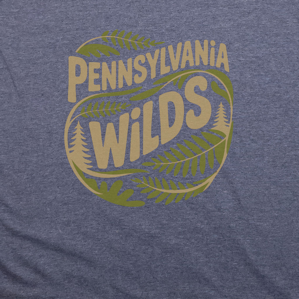 Pennsylvania Wilds Ferns T-Shirt Adventure and Outdoors Themed T-Shirt