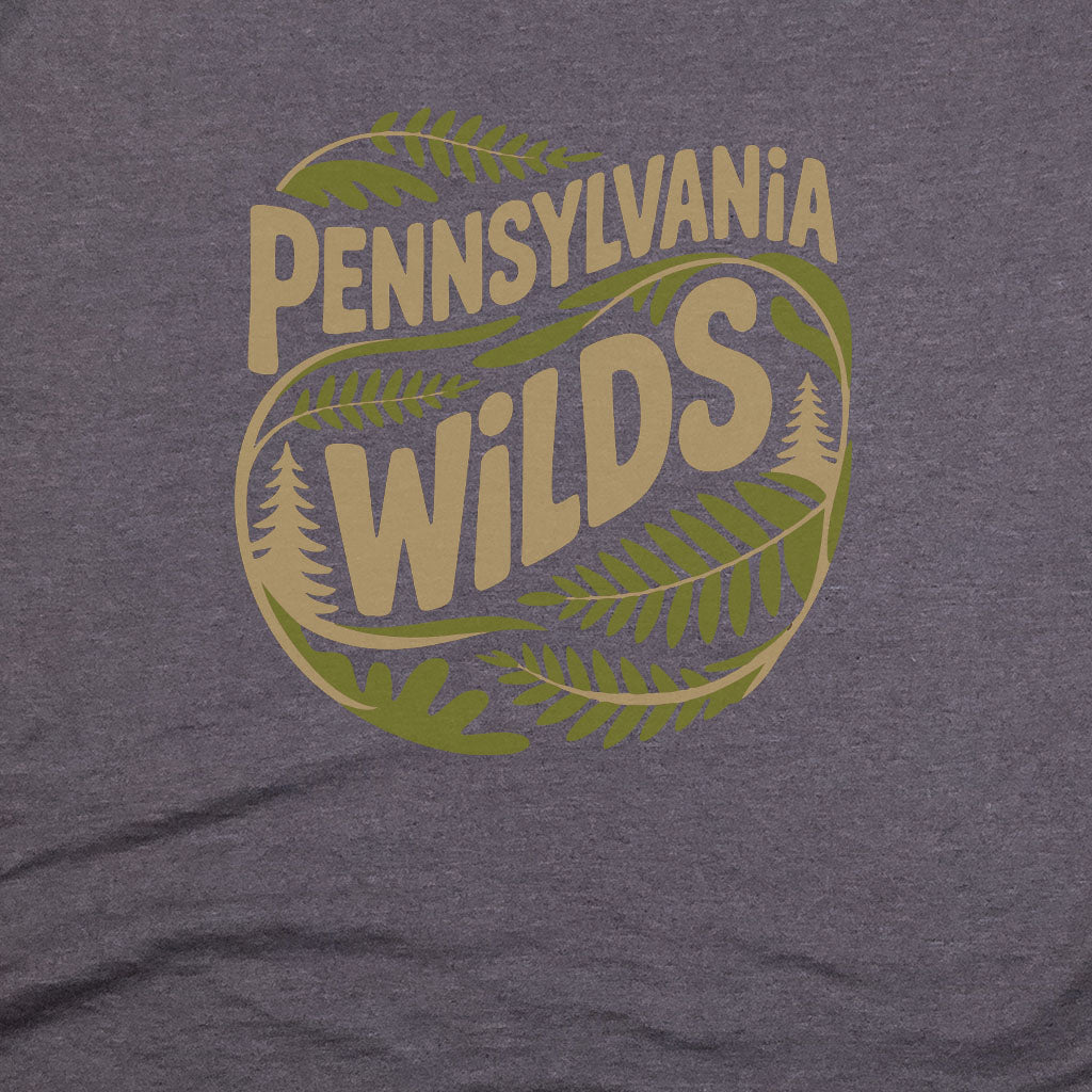 Pennsylvania Wilds Ferns T-Shirt Adventure and Outdoors Themed T-Shirt
