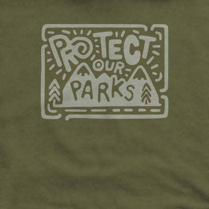 Protect Our Parks Crewneck Sweatshirt Adventure and Outdoors Themed Sweatshirt