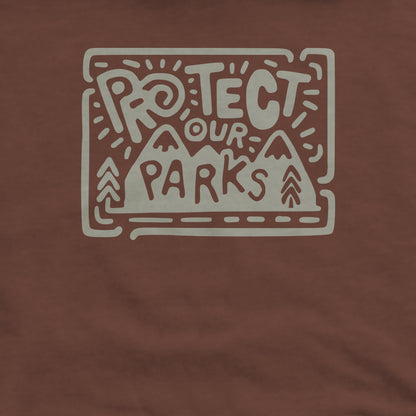 Protect Our Parks Crewneck Sweatshirt Adventure and Outdoors Themed Sweatshirt