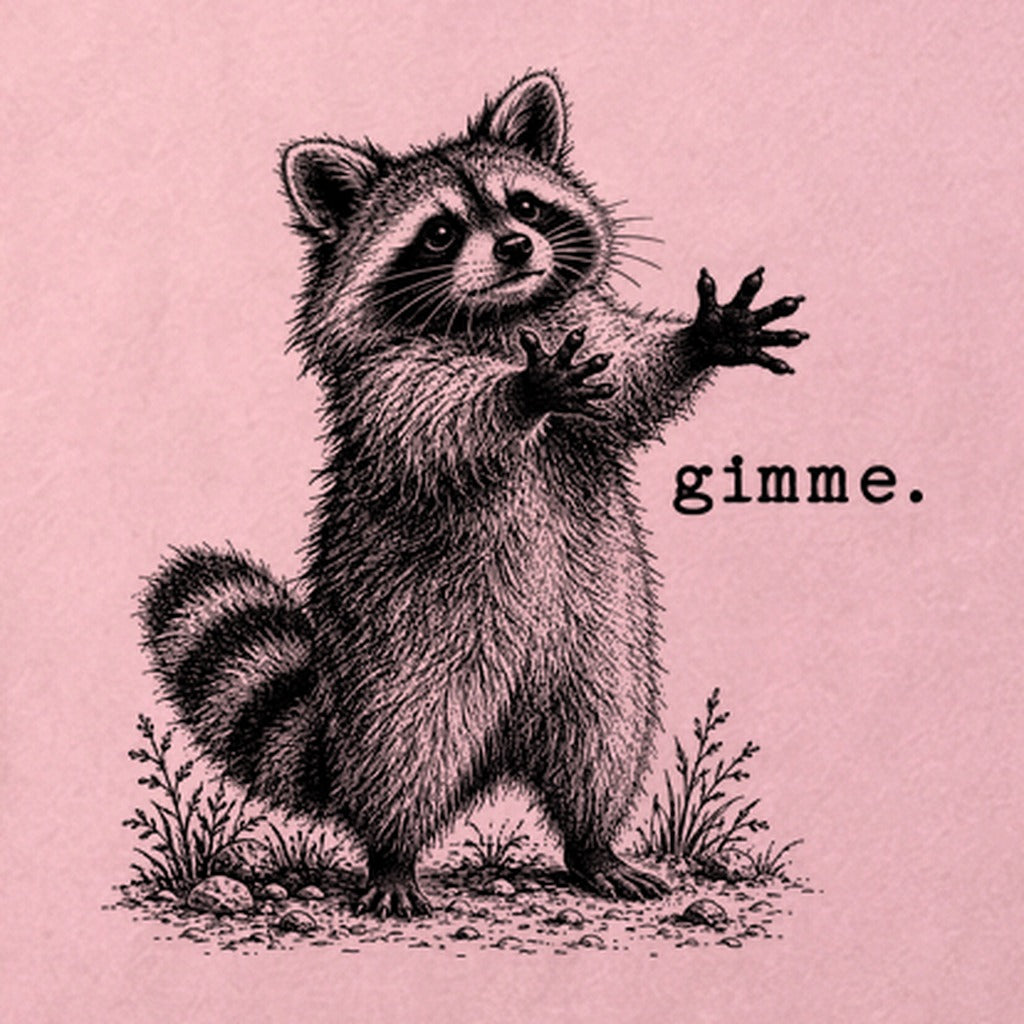 Gimme Raccoon Cotton T-Shirt
