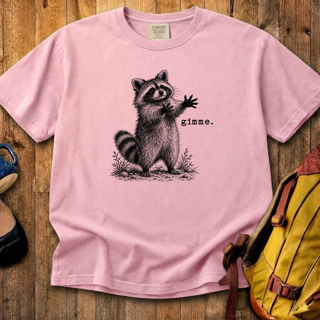 Gimme Raccoon Cotton T-Shirt