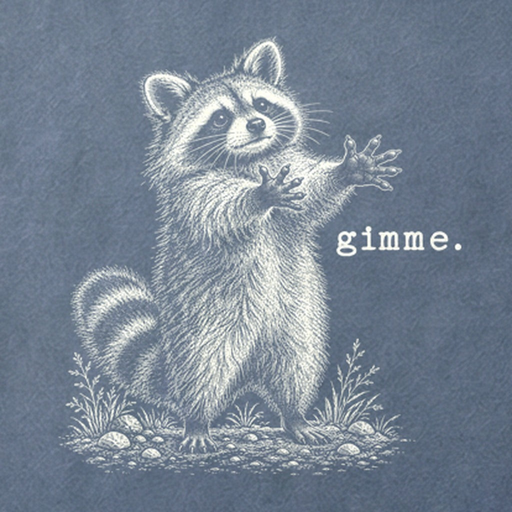Gimme Raccoon Cotton T-Shirt