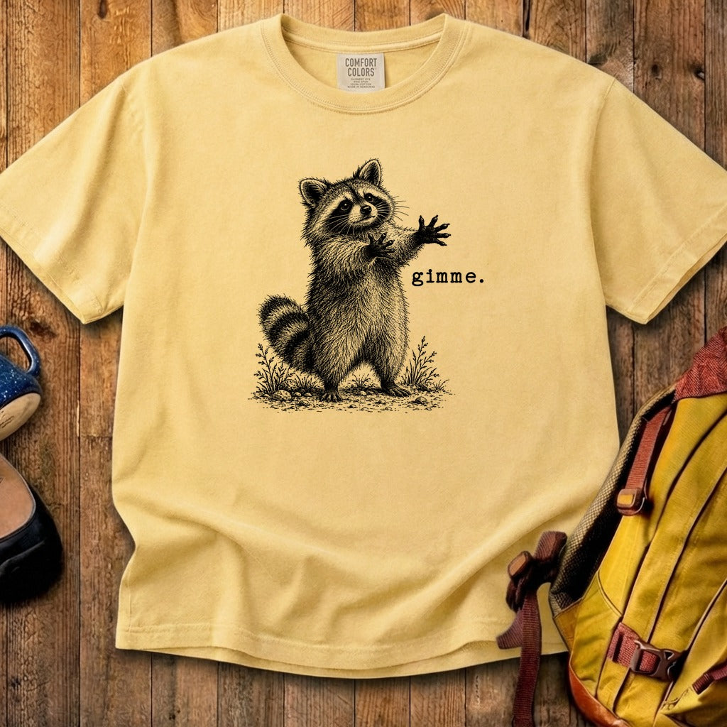 Gimme Raccoon Cotton T-Shirt