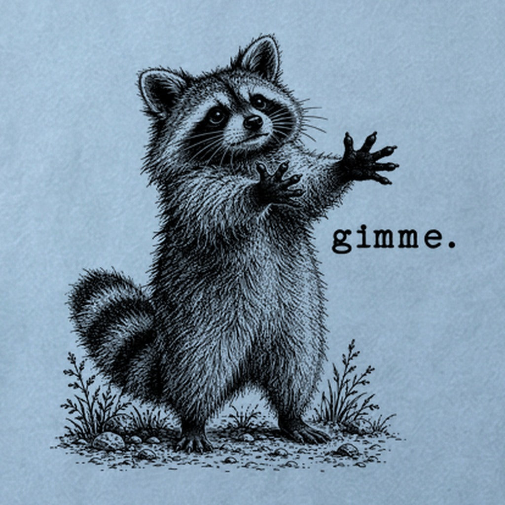 Gimme Raccoon Cotton T-Shirt