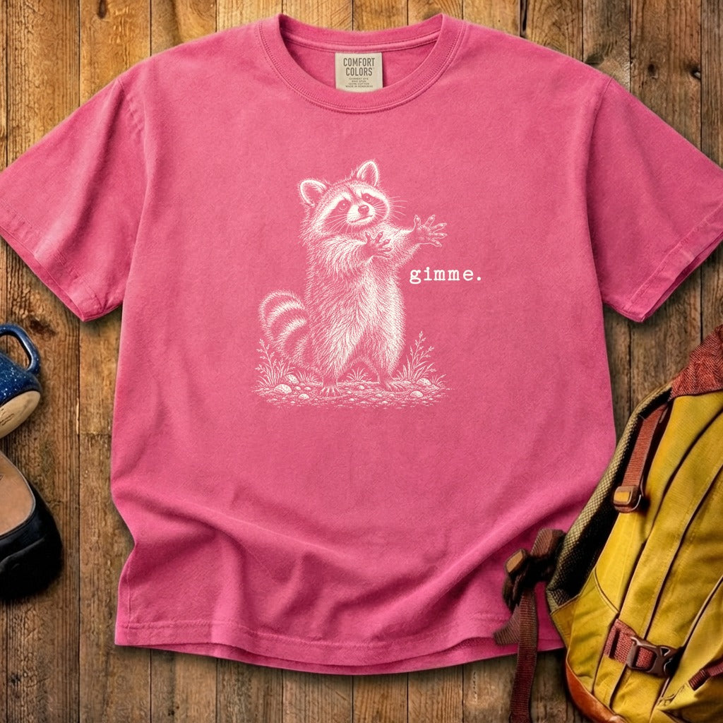 Gimme Raccoon Cotton T-Shirt