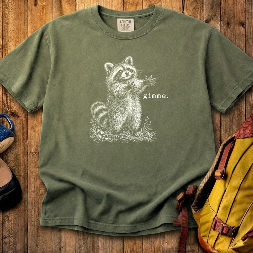 Gimme Raccoon Cotton T-Shirt
