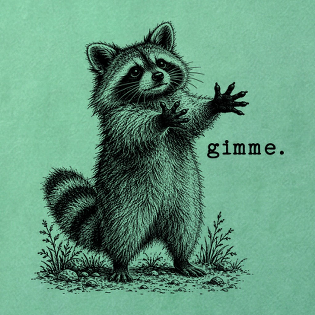 Gimme Raccoon Cotton T-Shirt