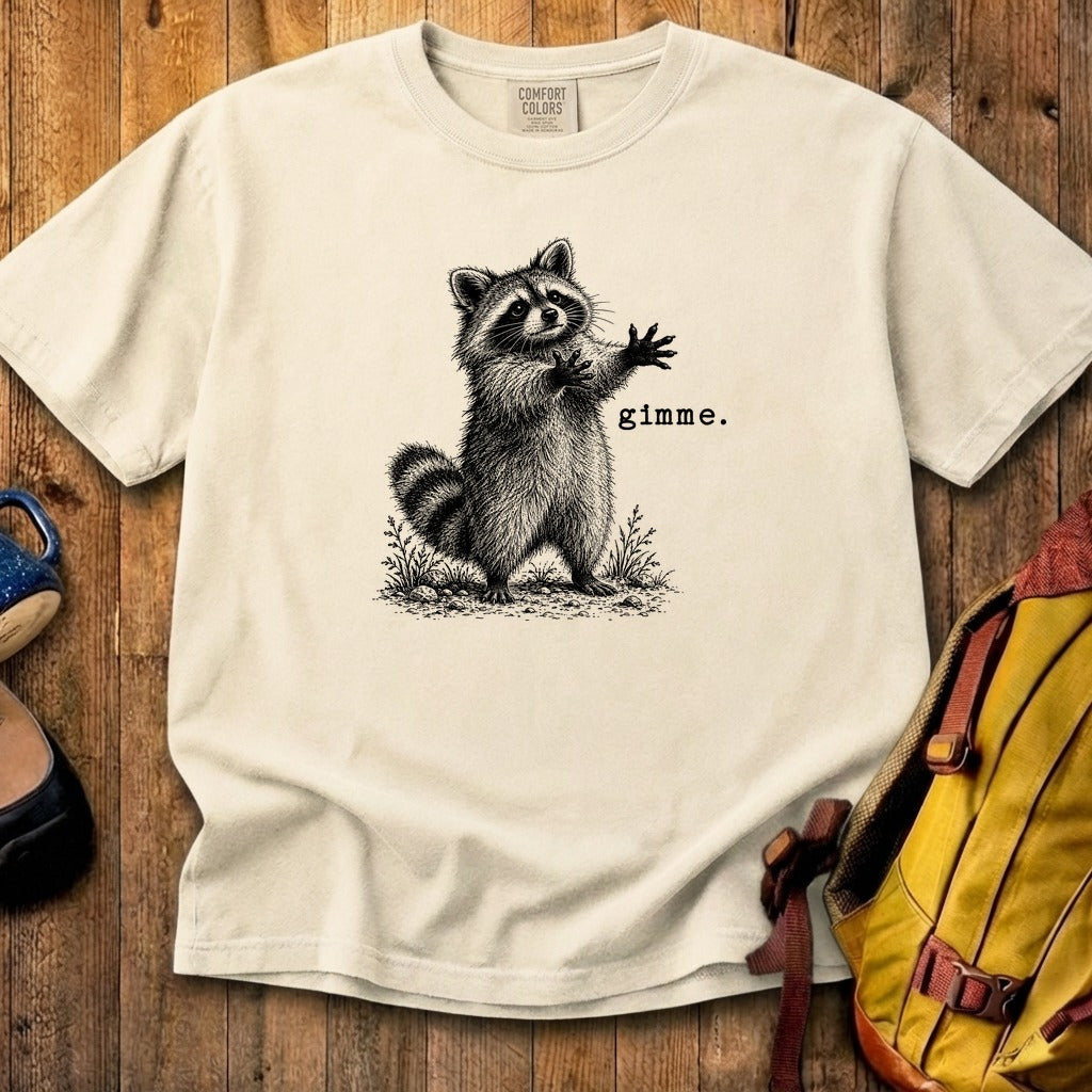 Gimme Raccoon Cotton T-Shirt