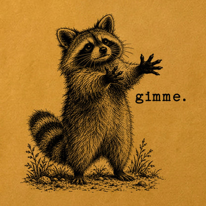 Gimme Raccoon Cotton T-Shirt