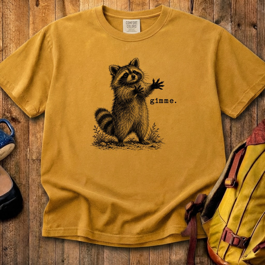 Gimme Raccoon Cotton T-Shirt