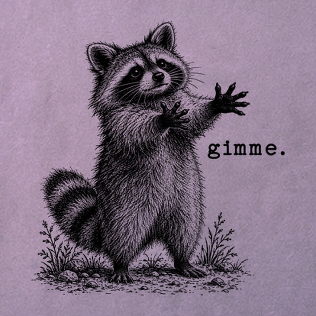 Gimme Raccoon Cotton T-Shirt
