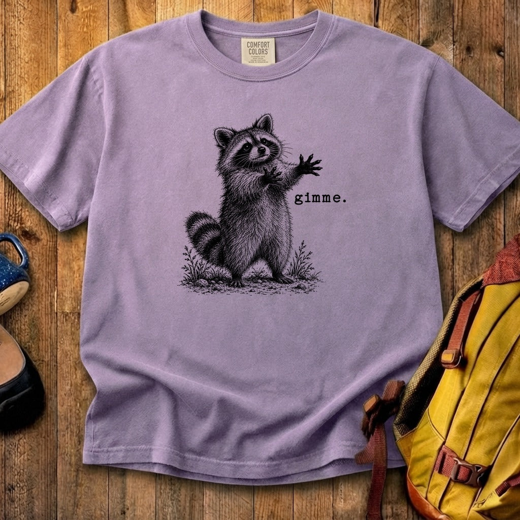 Gimme Raccoon Cotton T-Shirt