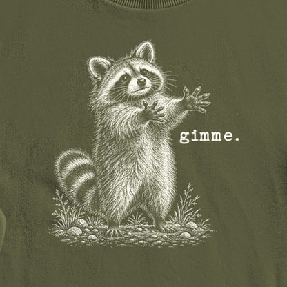 Gimme Raccoon Crewneck Sweatshirt