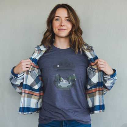 Rainy Day Reflection T-Shirt Adventure and Outdoors Themed T-Shirt