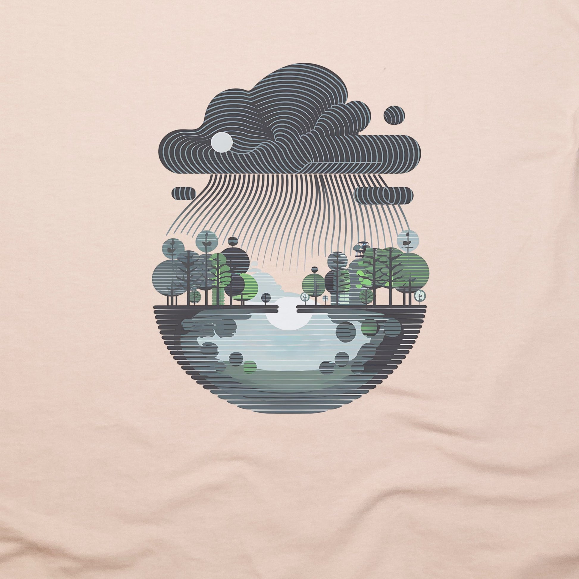 Rainy Day Reflection T-Shirt Adventure and Outdoors Themed T-Shirt