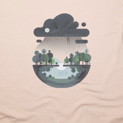 Rainy Day Reflection T-Shirt Adventure and Outdoors Themed T-Shirt