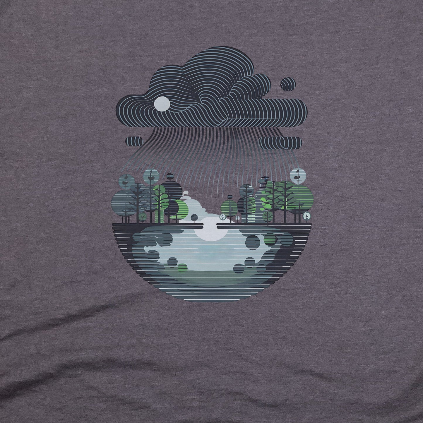 Rainy Day Reflection T-Shirt Adventure and Outdoors Themed T-Shirt
