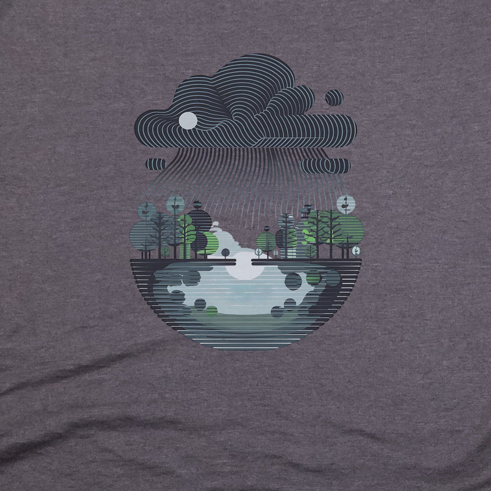 Rainy Day Reflection T-Shirt Adventure and Outdoors Themed T-Shirt