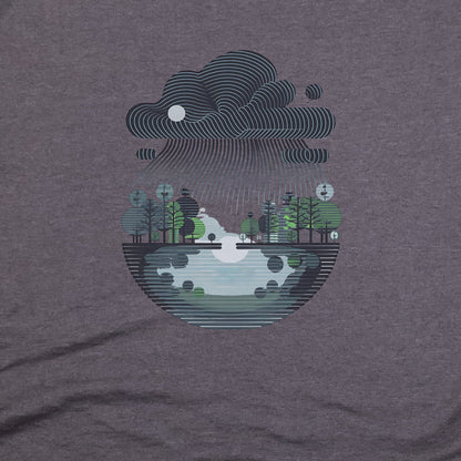 Rainy Day Reflection T-Shirt Adventure and Outdoors Themed T-Shirt