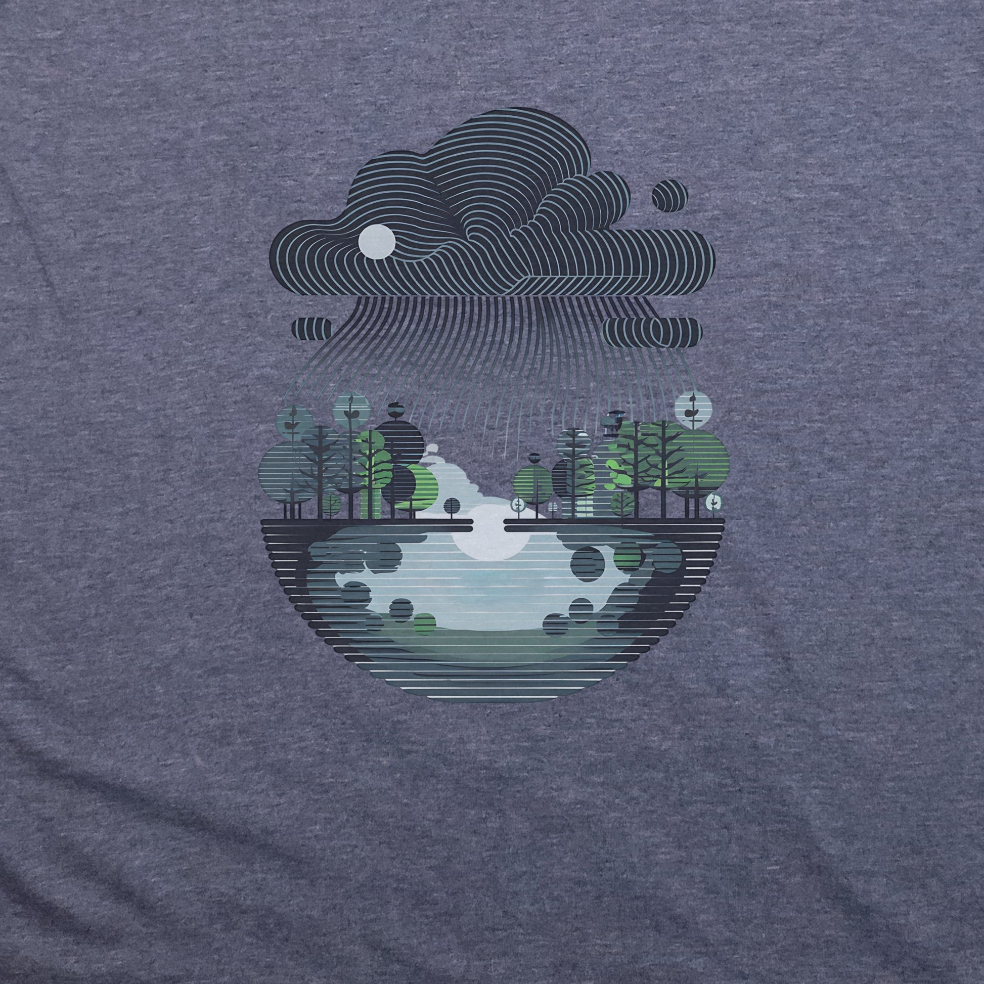 Rainy Day Reflection T-Shirt Adventure and Outdoors Themed T-Shirt