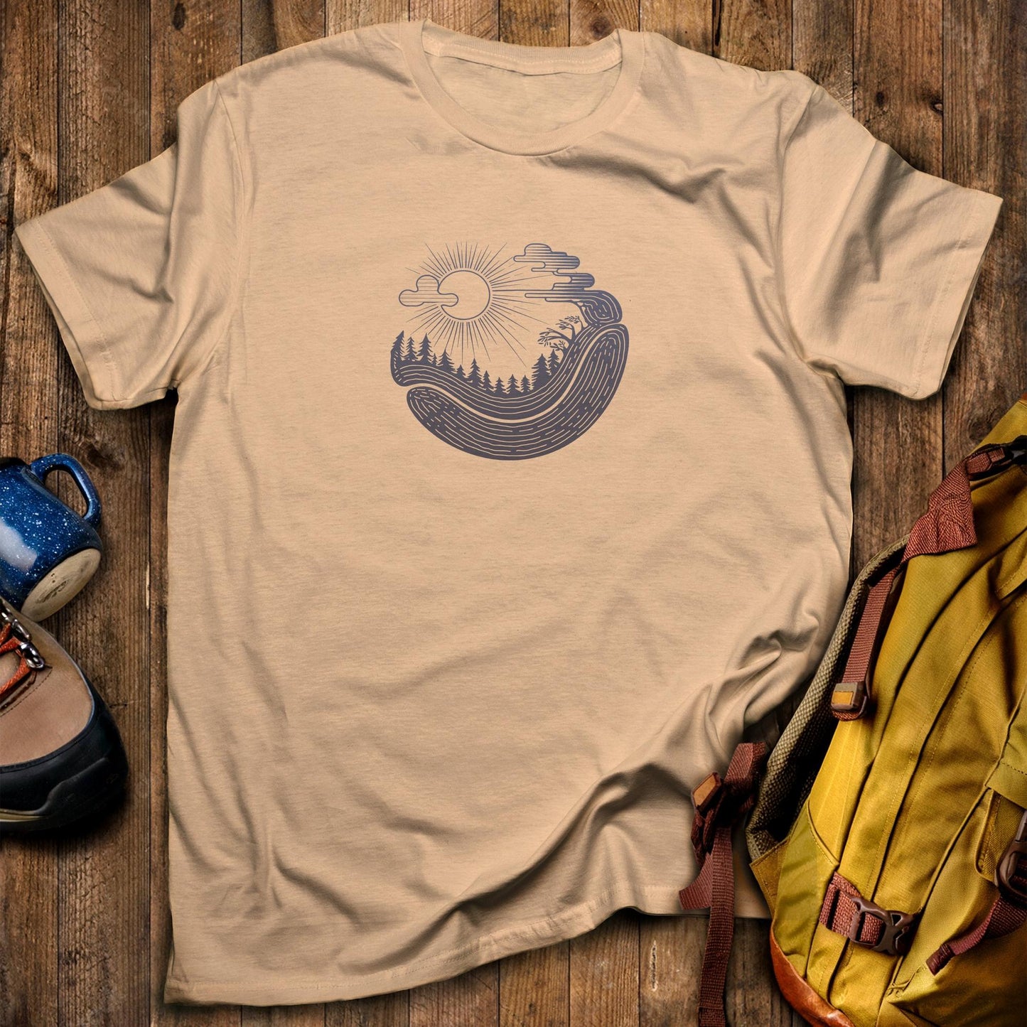 Forest Flow T-Shirt Sand Adventure and Outdoors Themed T-Shirt