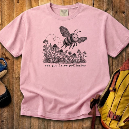 See You Later Pollinator Bee Cotton T-Shirt