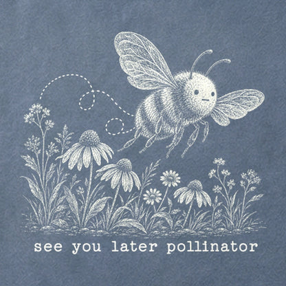 See You Later Pollinator Bee Cotton T-Shirt