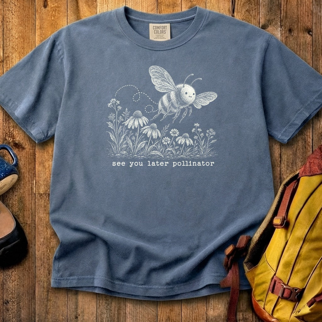 See You Later Pollinator Bee Cotton T-Shirt