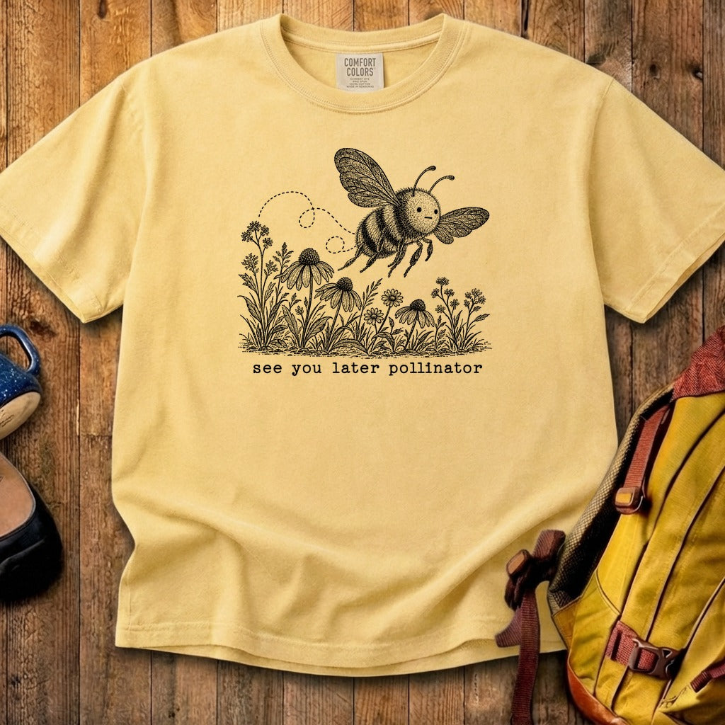 See You Later Pollinator Bee Cotton T-Shirt