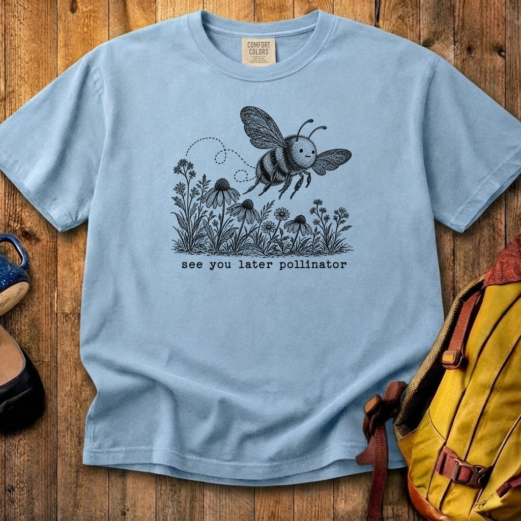 See You Later Pollinator Bee Cotton T-Shirt