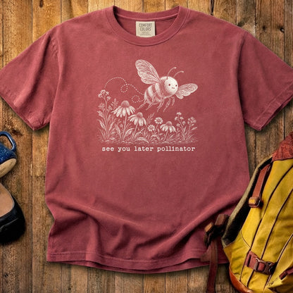 See You Later Pollinator Bee Cotton T-Shirt