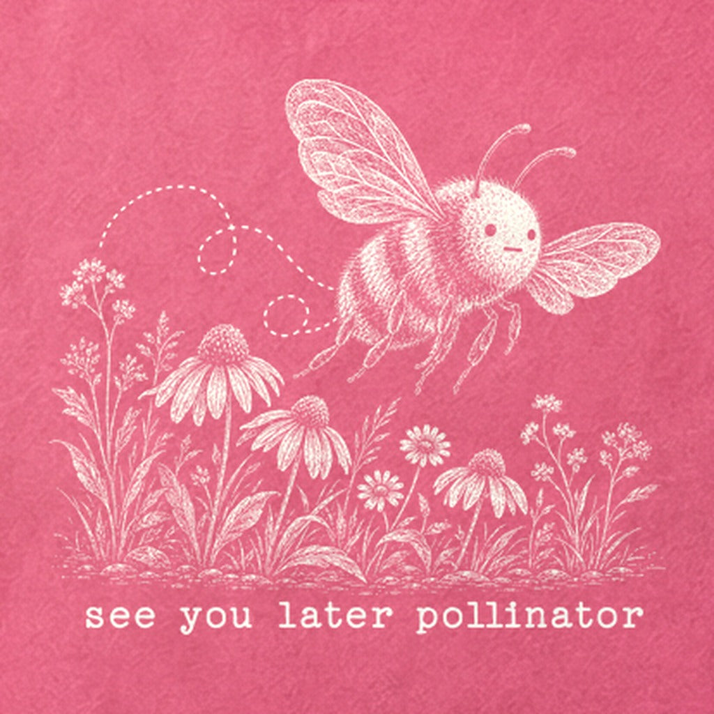 See You Later Pollinator Bee Cotton T-Shirt