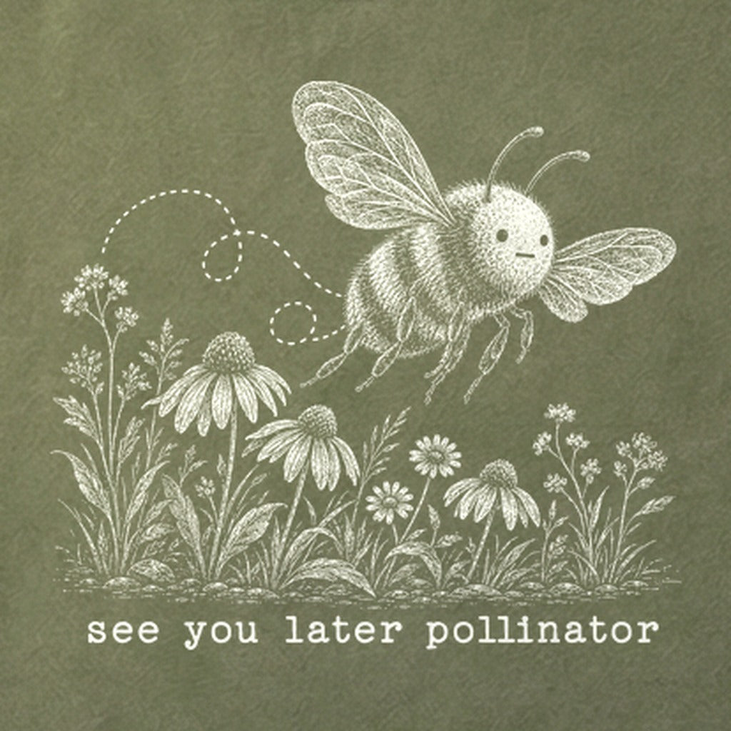 See You Later Pollinator Bee Cotton T-Shirt