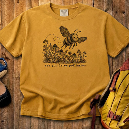 See You Later Pollinator Bee Cotton T-Shirt