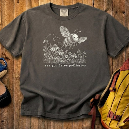 See You Later Pollinator Bee Cotton T-Shirt