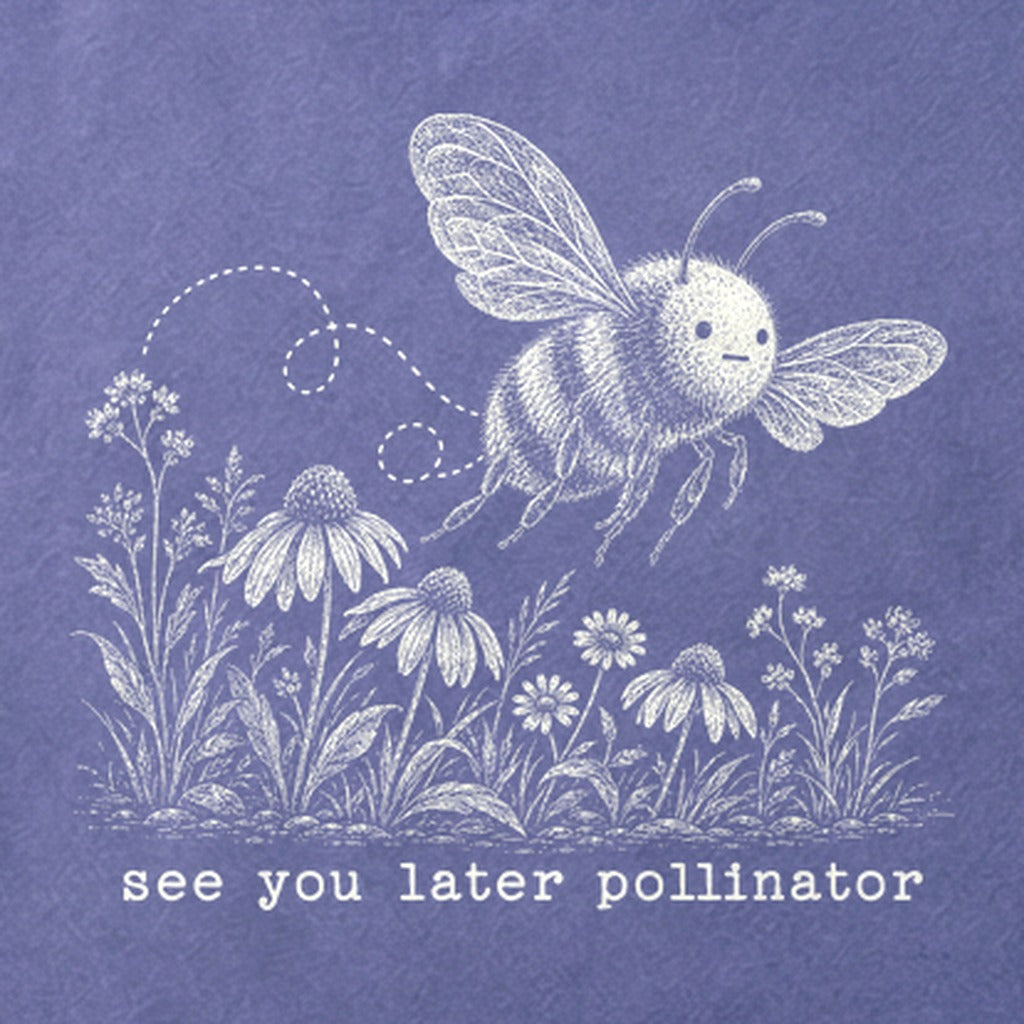 See You Later Pollinator Bee Cotton T-Shirt