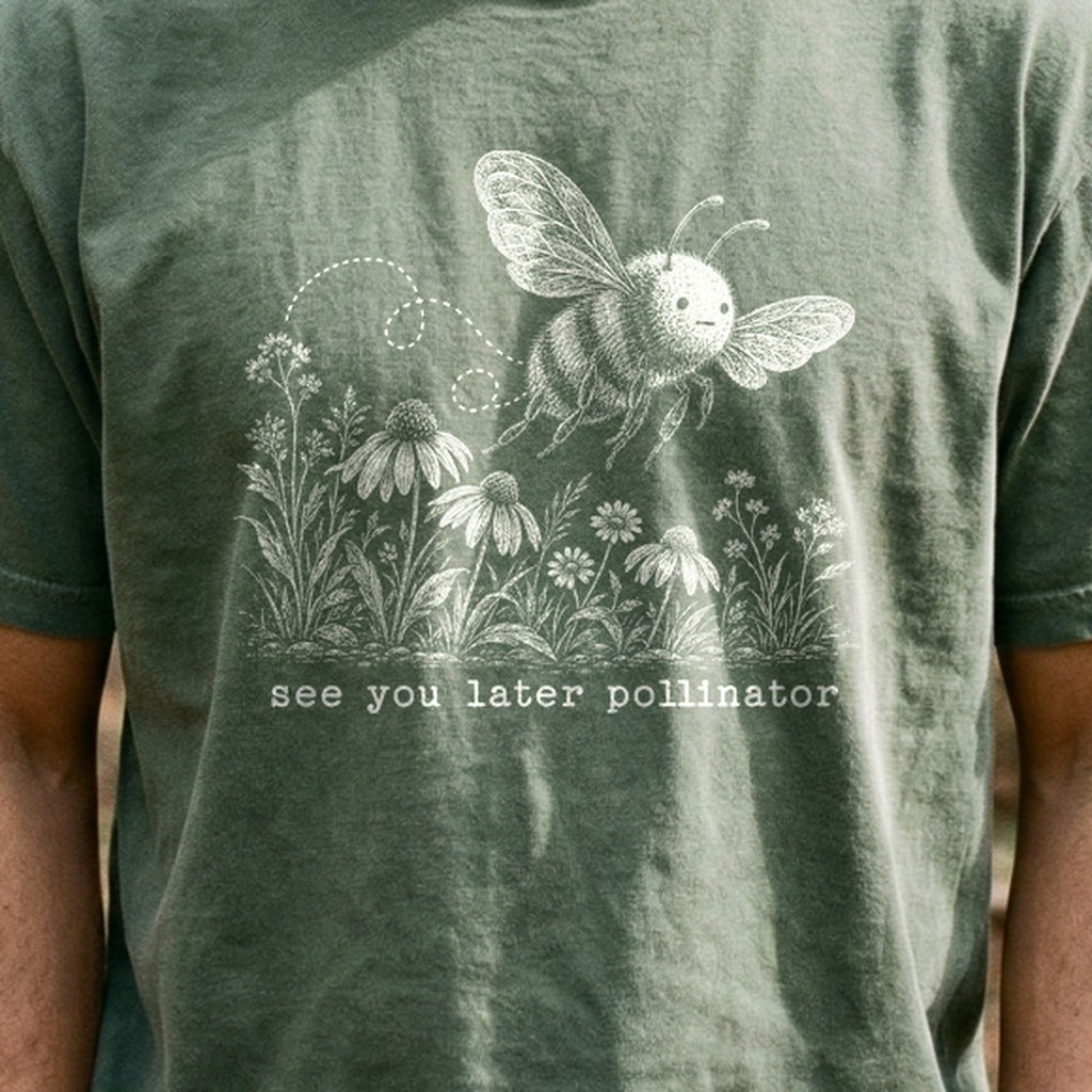 See You Later Pollinator Bee Cotton T-Shirt