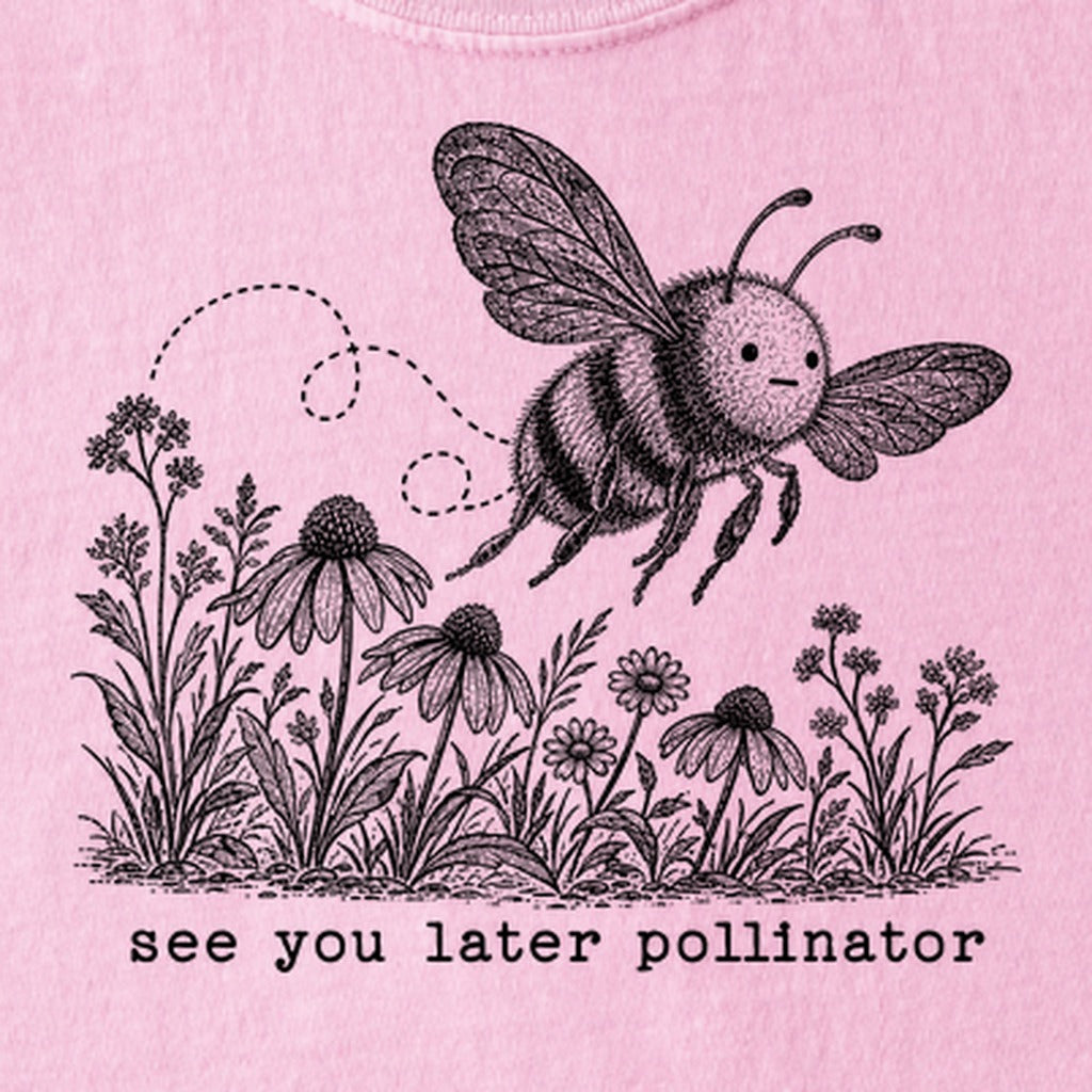 See You Later Pollinator Bee Kids Cotton T-Shirt