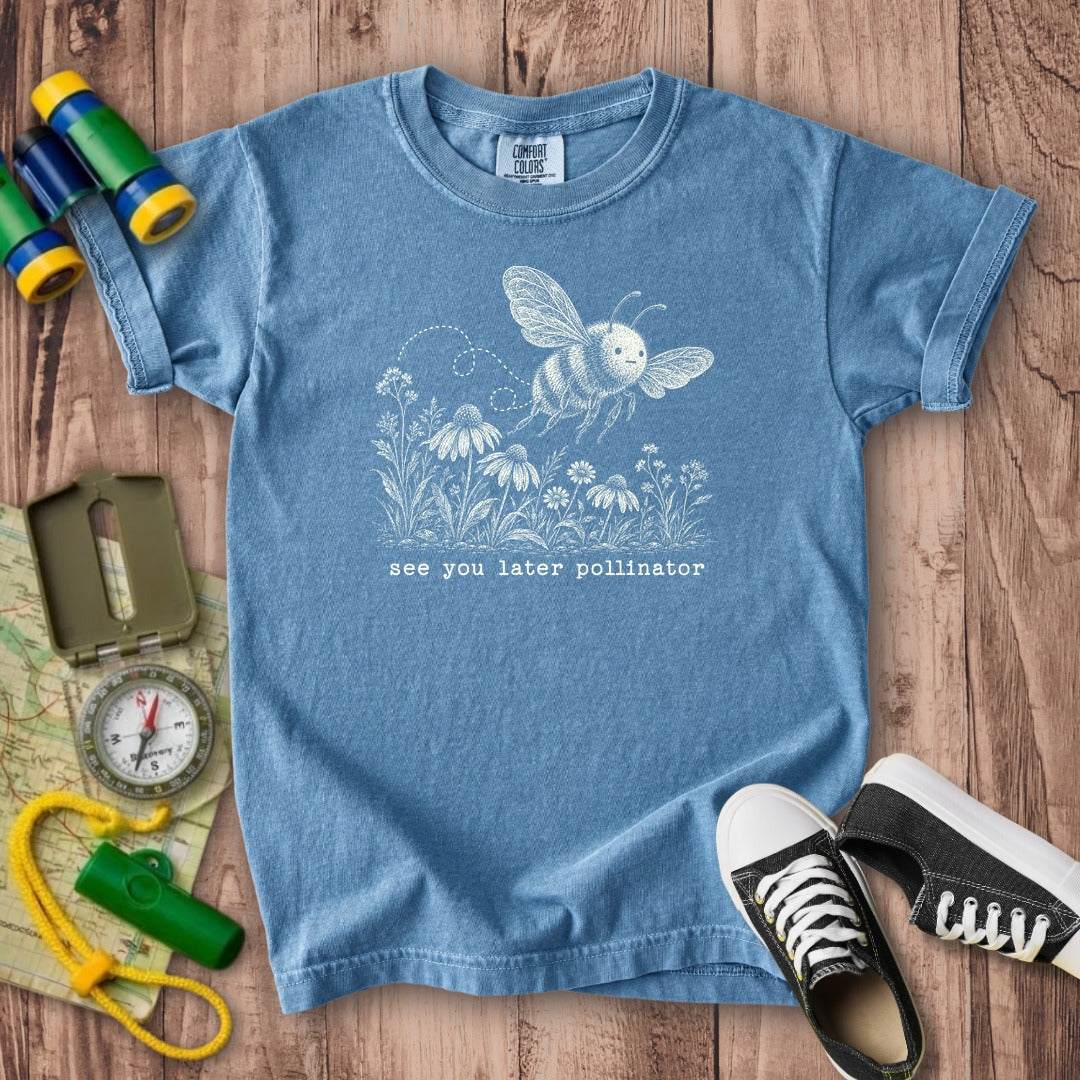 See You Later Pollinator Bee Kids Cotton T-Shirt