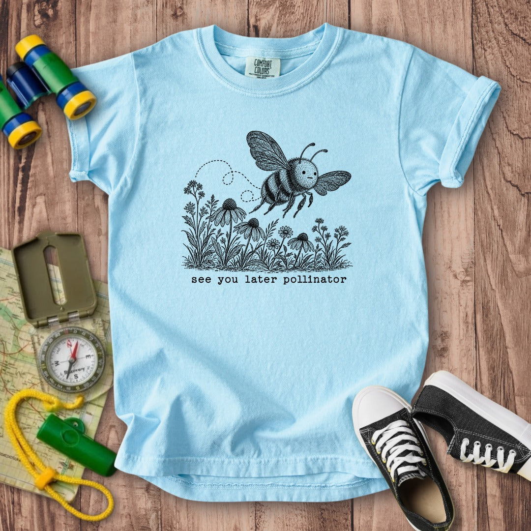 See You Later Pollinator Bee Kids Cotton T-Shirt
