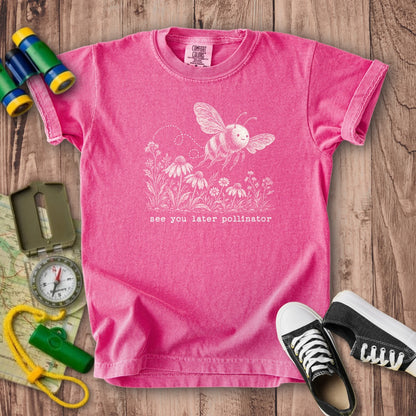 See You Later Pollinator Bee Kids Cotton T-Shirt