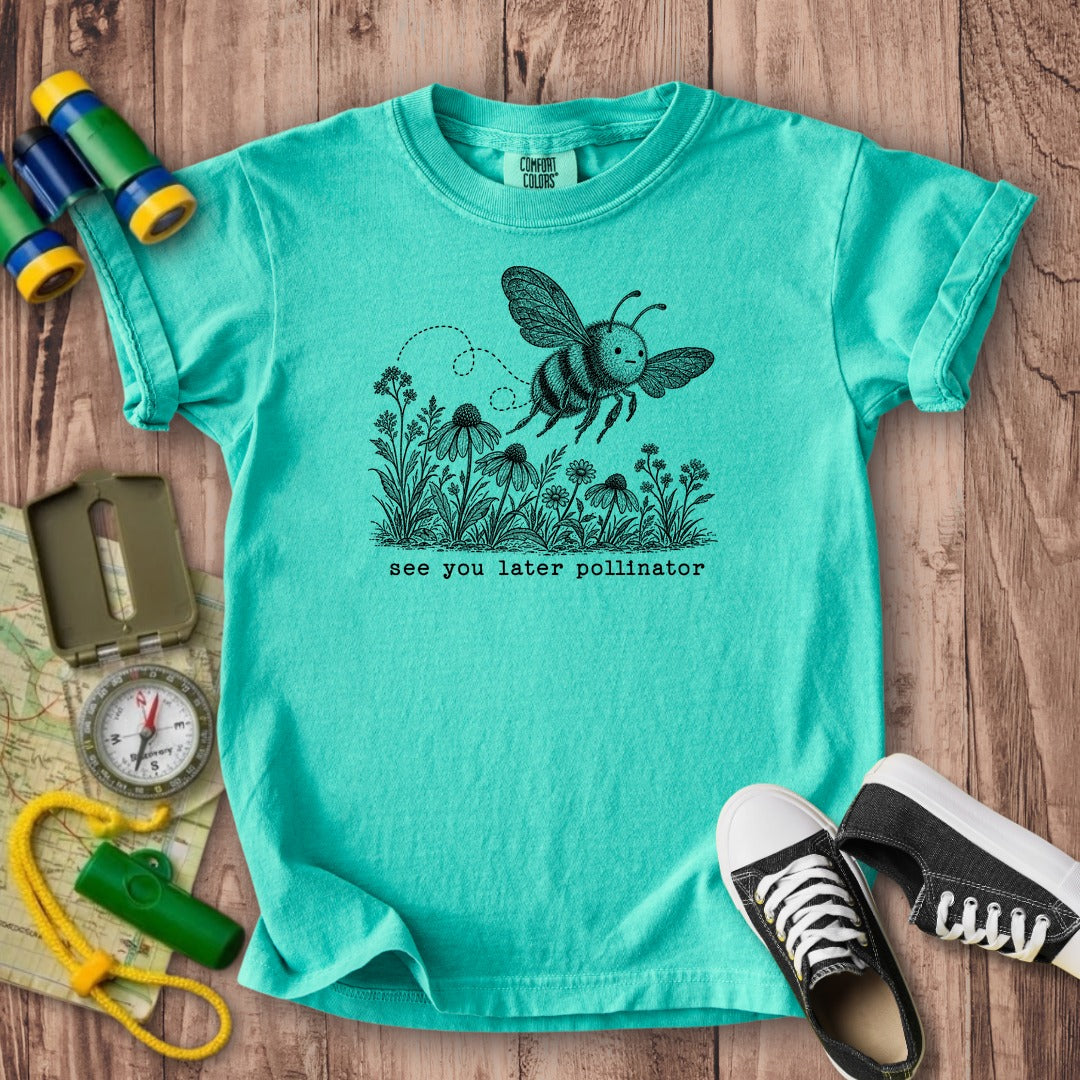 See You Later Pollinator Bee Kids Cotton T-Shirt
