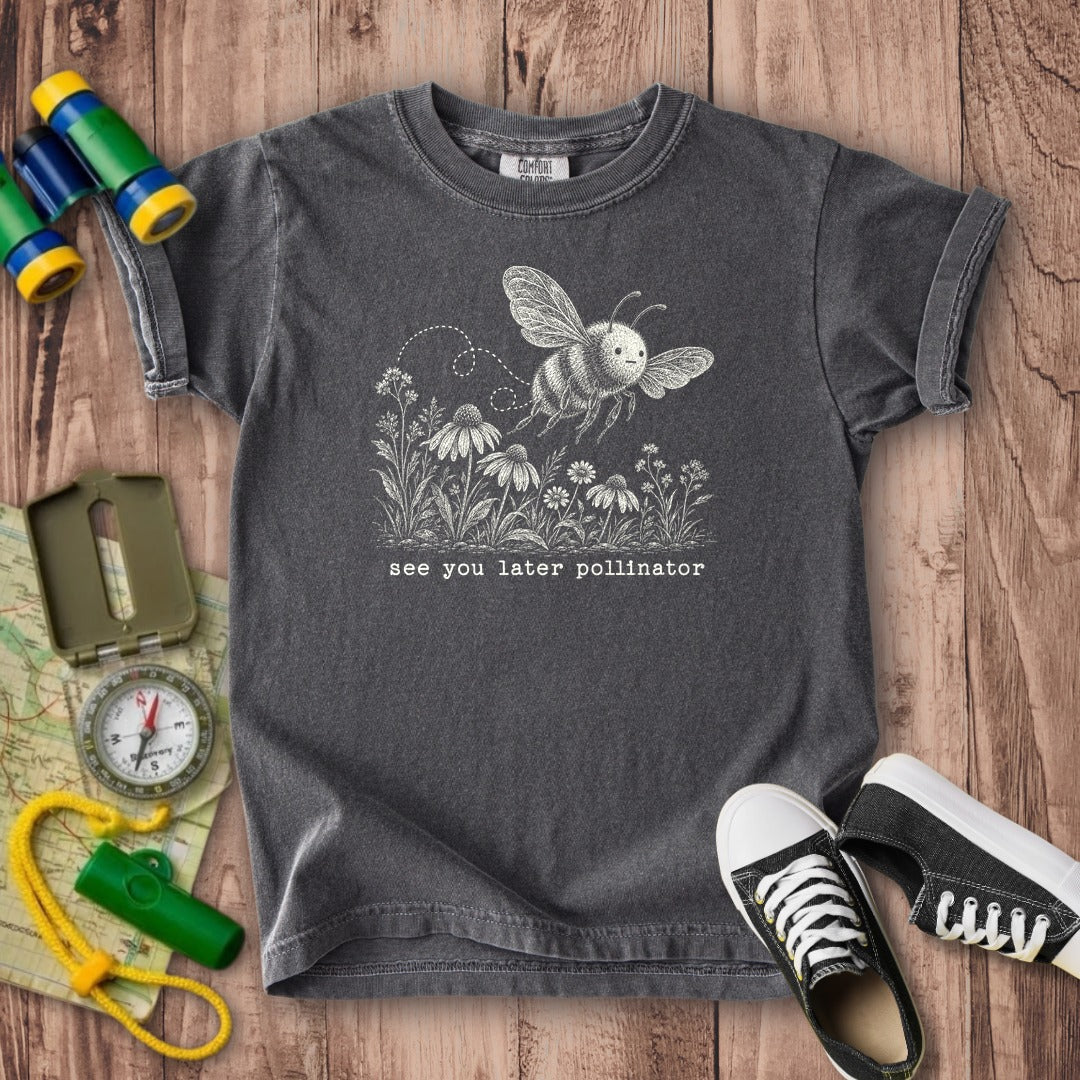 See You Later Pollinator Bee Kids Cotton T-Shirt