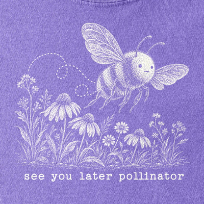 See You Later Pollinator Bee Kids Cotton T-Shirt