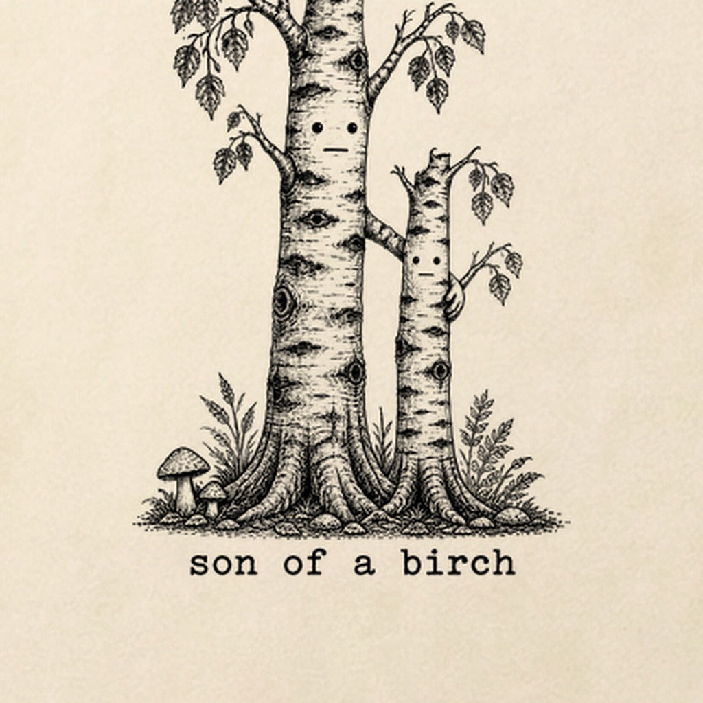 Son a Birch Tree Cotton T-Shirt