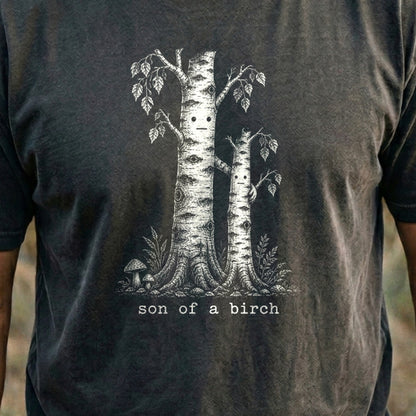 Son a Birch Tree Cotton T-Shirt