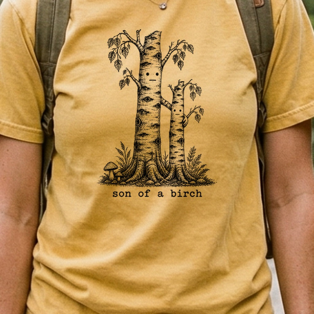 Son a Birch Tree Cotton T-Shirt