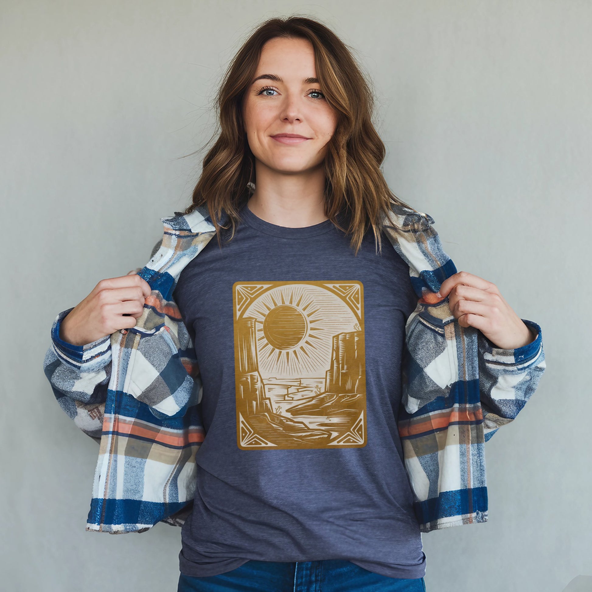 The Wanderer Tarot T-Shirt Adventure and Outdoors Themed T-Shirt