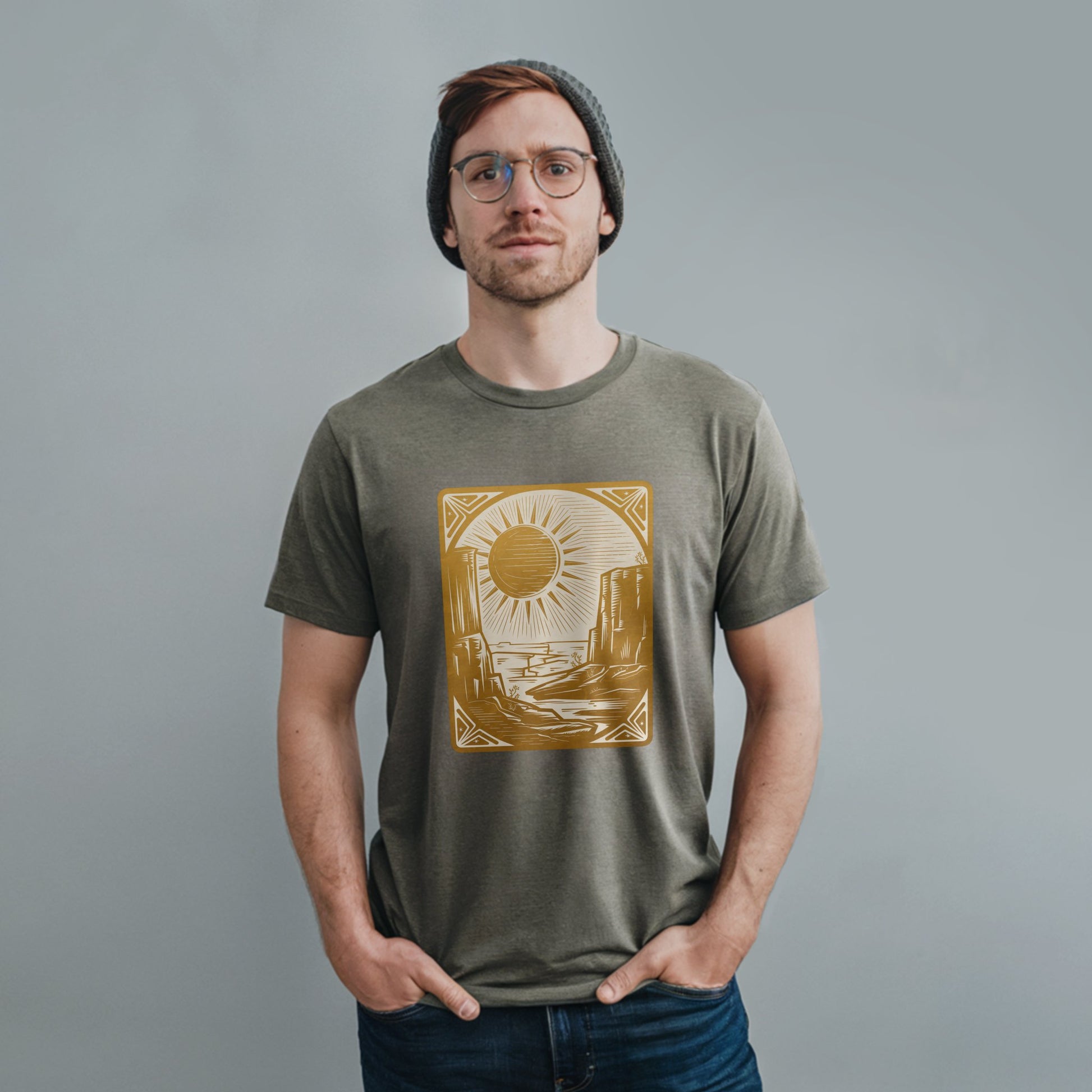 The Wanderer Tarot T-Shirt Adventure and Outdoors Themed T-Shirt